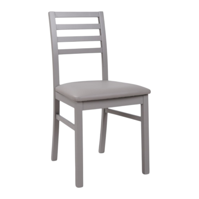 Sedia cucina legno seduta ecopelle - Grigio Tropea 2 sedie