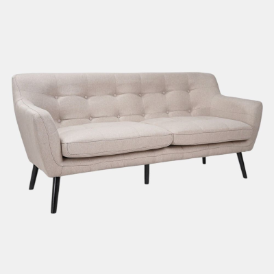 Canapé 3 places Ellen, L175 cm, en tissu d'ameublement gris