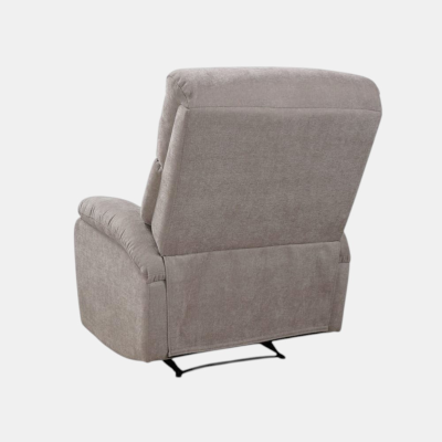 Fauteuil relax manuel L80 cm en tissu SOAVE gris tourterelle