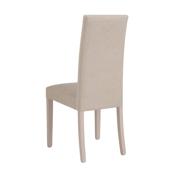 Sedia moderna denver in tessuto Beige imbottita – set 2 
