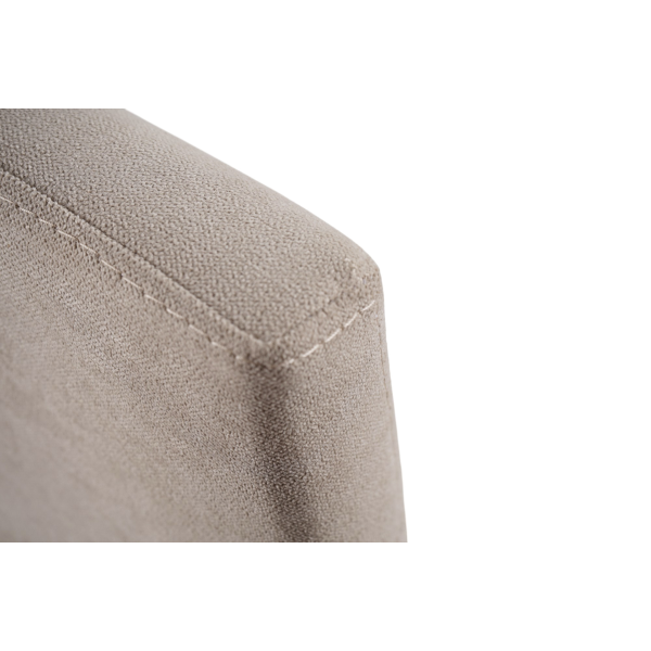 Sedia moderna denver in tessuto Beige imbottita – set 2 