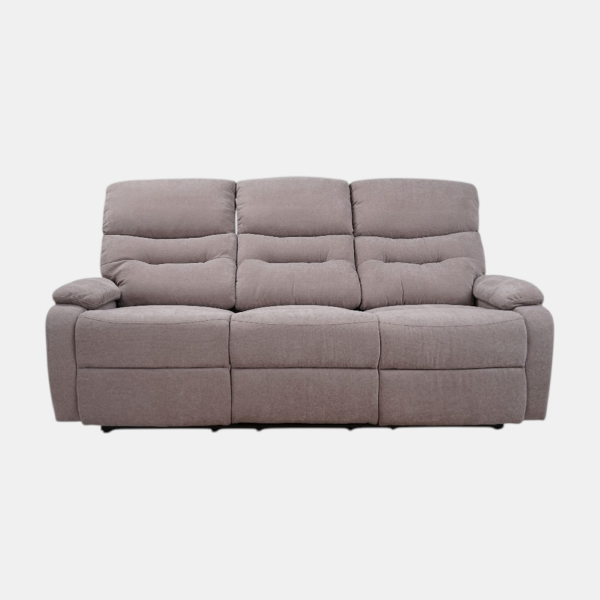 SOAVE 3-Sitzer Relaxsofa L190 mit manueller Relaxfunktion, Bezug: Taubengrau