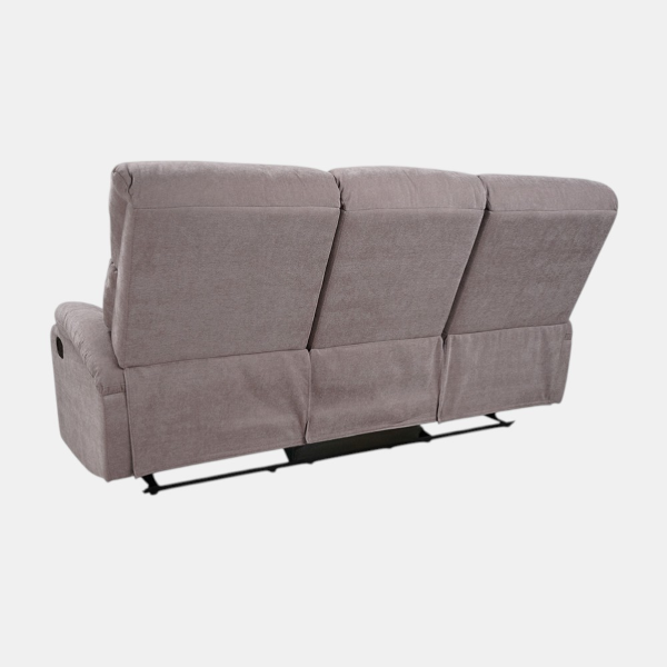 SOAVE 3-Sitzer Relaxsofa L190 mit manueller Relaxfunktion, Bezug: Taubengrau