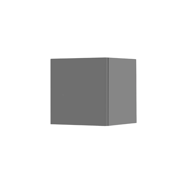 Pensile cubotto sospeso con anta Grigio Opaco 30x30 cm