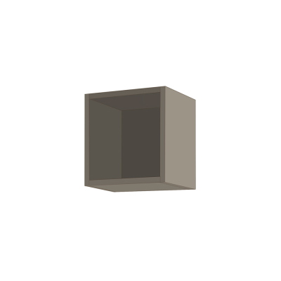 Pensile cubotto sospeso con vano a giorno Tortora Opaco 30x30 cm