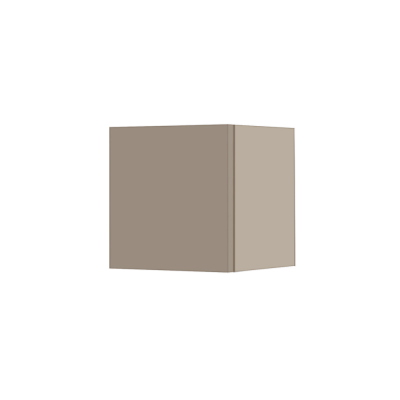 Hängendes Cubotto-Wandelement mit matt taubengrauer Tür 30x30 cm