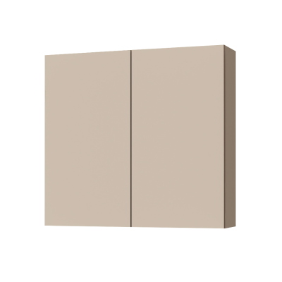 Doppeltes Holzregal 70x71 cm mit Innere Regalen Mattes Taupe