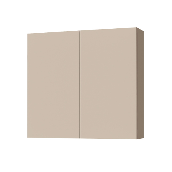 Doppeltes Holzregal 70x71 cm mit Innere Regalen Mattes Taupe