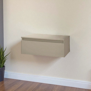 Cassetto da bagno nobilitato 100 cm sospeso NILYA Tortora Opaco