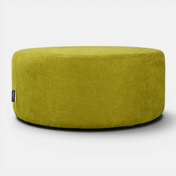 Pouf Tondo Giotto L70 cm in Tessuto Antimacchia VERDE