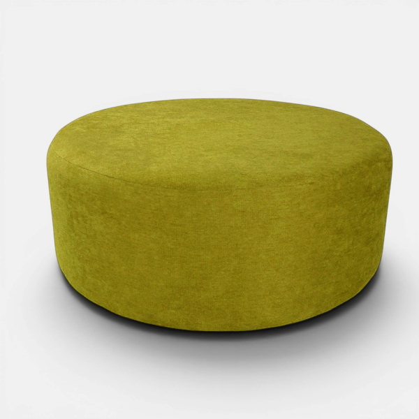 Pouf Tondo Giotto L70 cm in Tessuto Antimacchia VERDE