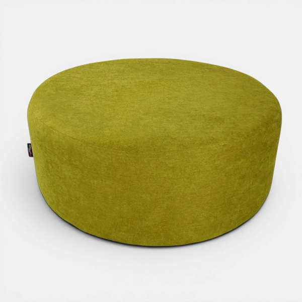 Pouf Tondo Giotto L70 cm in Tessuto Antimacchia VERDE