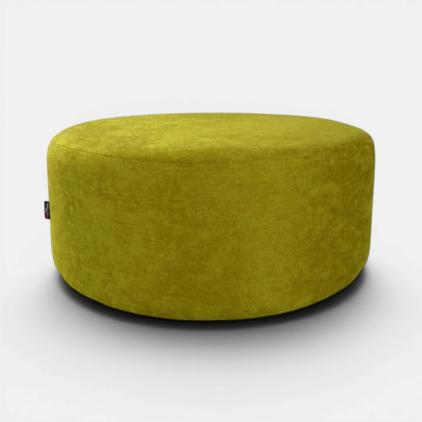 Pouf Tondo Giotto L70 cm in Tessuto Antimacchia VERDE
