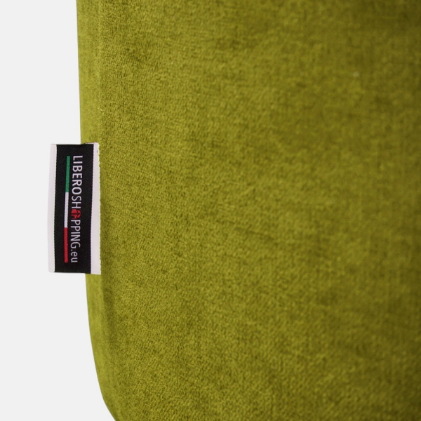 Pouf Tondo Giotto L70 cm in Tessuto Antimacchia VERDE