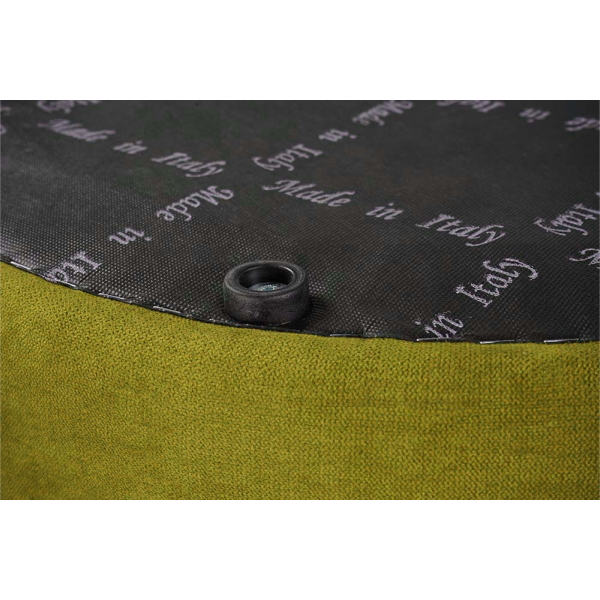 Pouf Tondo Giotto L70 cm in Tessuto Antimacchia VERDE
