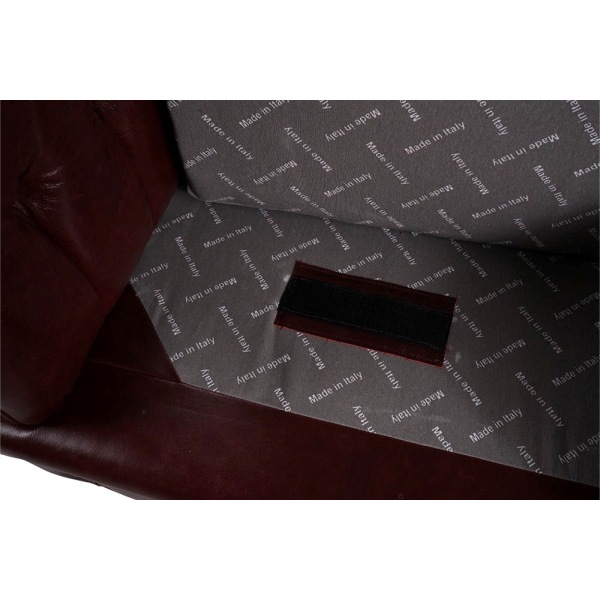 Divano 2 Posti Royal Chesterfield L175 cm in Pelle Vintage - Bordeaux