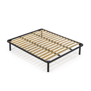 Double Slatted Bed Base 160x190 cm with Removable Legs