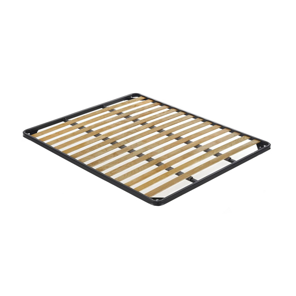Double Slatted Bed Base 160x190 cm with Removable Legs