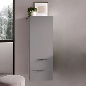 Colonna sospesa H110 Anta DX e 2 cassetti RHEA Grigio Opaco