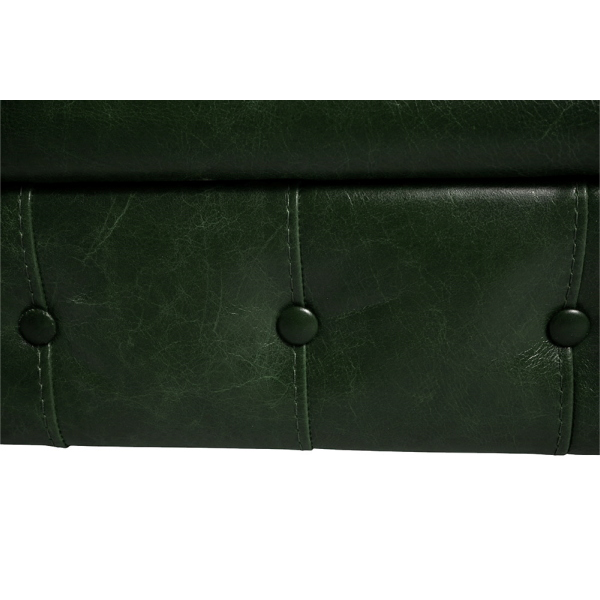 Divano 2 Posti Royal Chesterfield L175 cm in Pelle Vintage - Verde