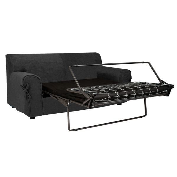 Canapé-lit 3 places VERONA 200 cm tissu déhoussable Gris