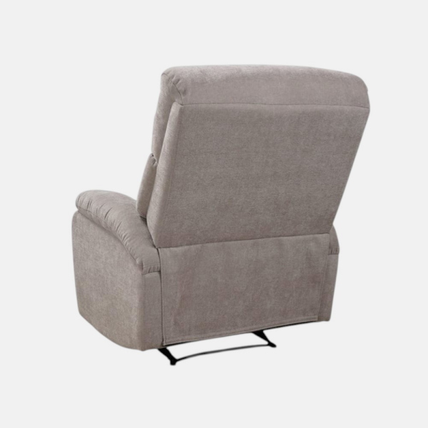 Manual Relax Armchair W80 cm in Taupe Fabric SOAVE