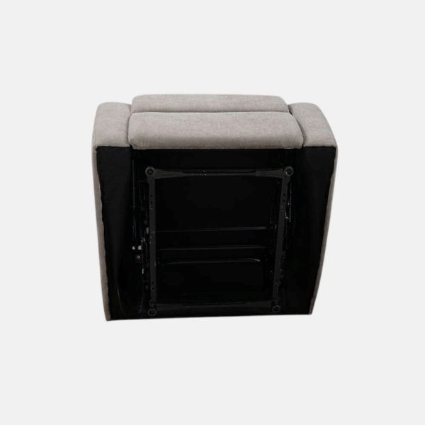 Manual Relax Armchair W80 cm in Taupe Fabric SOAVE