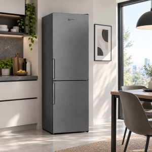 Frigorifero Doppia Porta 186x60 cm 320L Atlantic Grigio