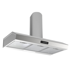 Cappa Cucina Aspirante 90x48 cm acciaio inox Kumtel