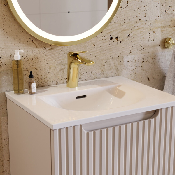 Gold Brass Bathroom Washbasin Mixer Tap