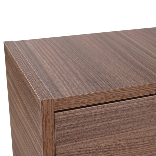 Scarpiera salvaspazio 3 ante a ribalta 77xh124 cm legno Noce