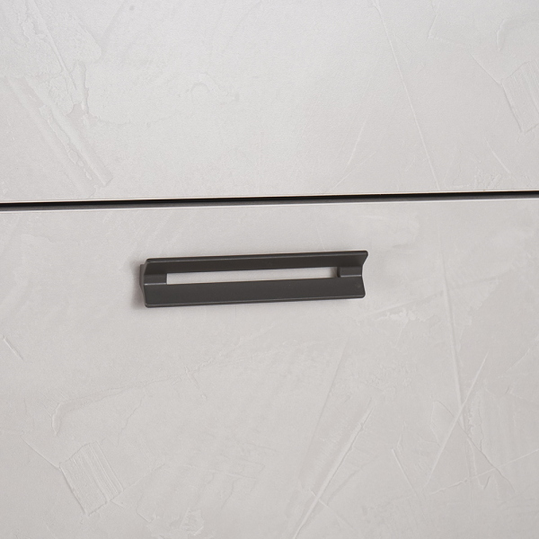 Mobile scarpiera 4 ante 77xh164 cm in legno Cemento Chiaro