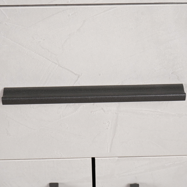 Mobile Contenitore 81x90 cm Cemento Chiaro con Cassetto e 2 ante