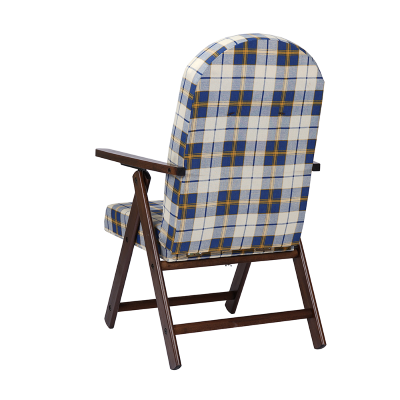 Fauteuil relax Amalfi en bois - Tissu Azzurra