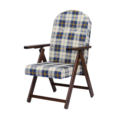 Fauteuil relax Amalfi en bois - Tissu Azzurra