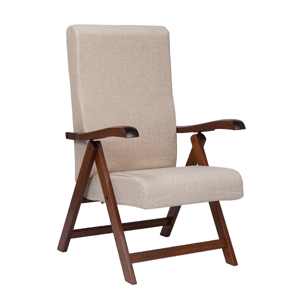 ELITE MIAMI fauteuil en bois de hêtre avec rembourrage inclinable BEIGE 4 places