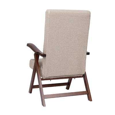 ELITE MIAMI fauteuil en bois de hêtre avec rembourrage inclinable BEIGE 4 places