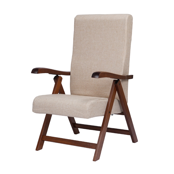 ELITE MIAMI fauteuil en bois de hêtre avec rembourrage inclinable BEIGE 4 places