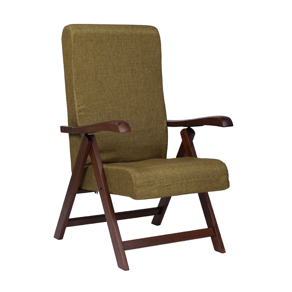Fauteuil ELITE MIAMI en bois de hêtre avec rembourrage relax inclinable 4 positions VERT