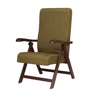 Fauteuil ELITE MIAMI en bois de hêtre avec rembourrage relax inclinable 4 positions VERT