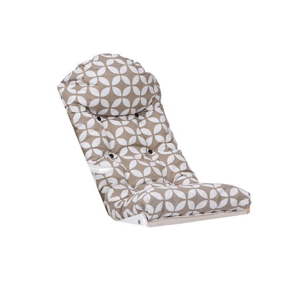 Gepolstertes Kissen für Sessel oder Liegestuhl aus luxuriösem Polycotton- Stoff Havana - 004883