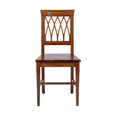 Chaises de cuisine en bois de noyer avec assise solide 2 pièces - TRECCIA