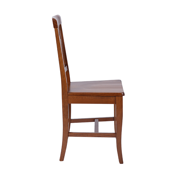 Chaises de cuisine en bois de noyer avec assise solide 2 pièces - TRECCIA
