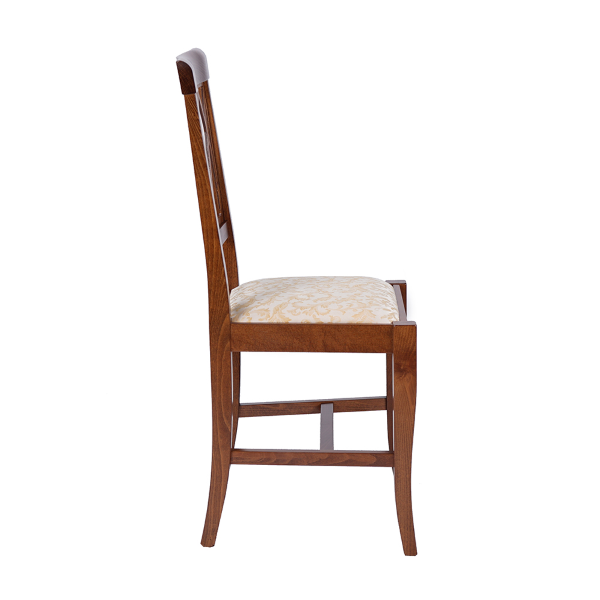 Chaises de cuisine en bois de noyer avec assise rembourrée 2 pièces - TRECCIA