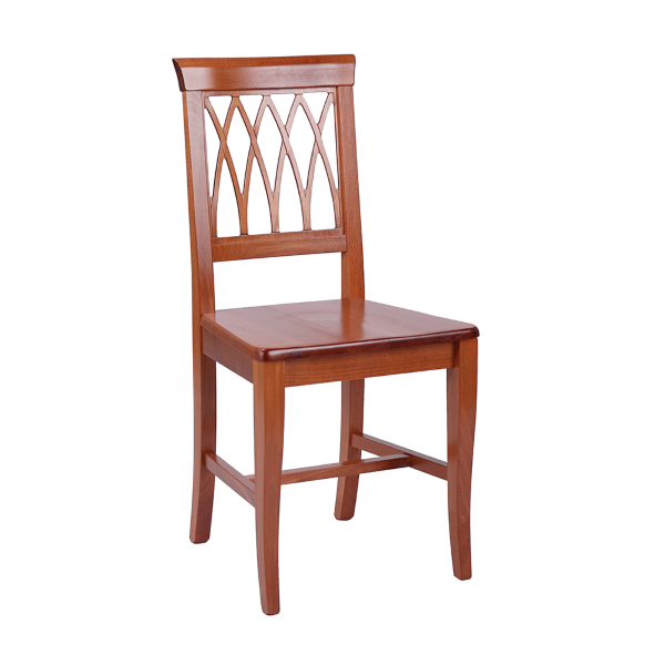 Küchenstühle aus Kirschholz mit massiver Sitzfläche, 2 Stück – TRECCIA