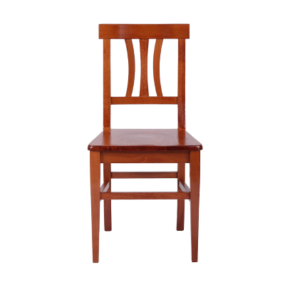 Küchenstuhl mit Holzsitz LAURA Kirsche 2er Set