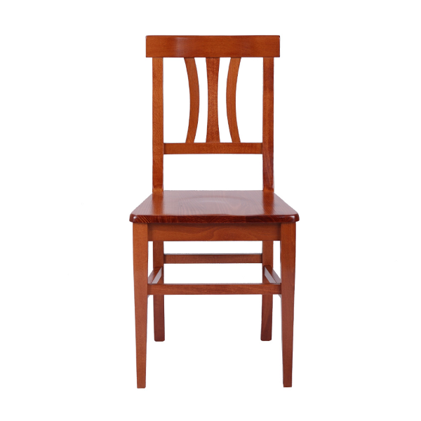 Küchenstuhl mit Holzsitz LAURA Kirsche 2er Set