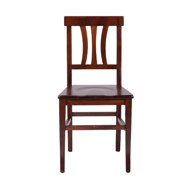 LAURA Küchenstuhl aus Holz mit massiver Sitzfläche 2er SET