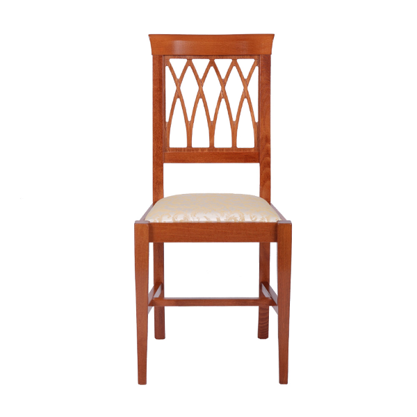 Chaises de cuisine en cerisier avec assise rembourrée 2 pièces - TRECCIA