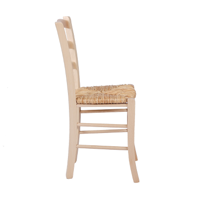 Stühle aus natürlichem Buchenholz mit Sitz aus Reisstroh – VENEZIA 2ER-SET